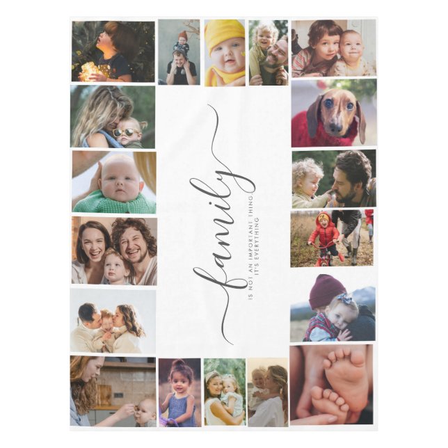 Mantel 18 Collage de fotos Cute de memoria de amor famili (Anverso)