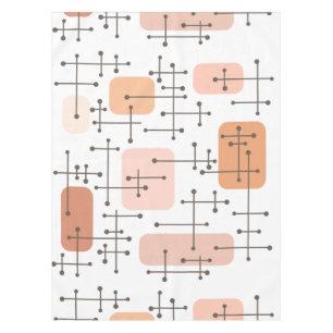 Mantel 1950s Eames Era Art Crosshairs Orange