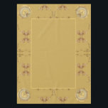 Mantel 1.ᵉʳ Tablato del Aniversario del Boda Ochre de Oro<br><div class="desc">Diseñé esta tela de mesa dedicada a su primer aniversario de boda con un guiño al regalo tradicional de oro en este color ocre,  para marcar su hito.</div>