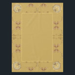 Mantel 1.ᵉʳ Tablato del Aniversario del Boda Ochre de Oro<br><div class="desc">Diseñé esta tela de mesa dedicada a su primer aniversario de boda con un guiño al regalo tradicional de oro en este color ocre,  para marcar su hito.</div>