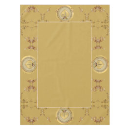 Mantel 1.ᵉʳ Tablato del Aniversario del Boda Ochre de Oro