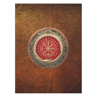 Mantel [510] Compás rúnico mágico del oro de Vegvisir -