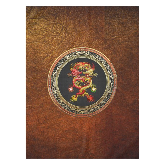 Mantel [600] Dragones rojos y amarillos (Anverso)