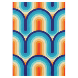 Mantel 70s Rainbow Curves