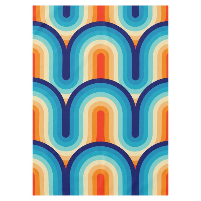 Mantel 70s Rainbow Curves (Anverso)