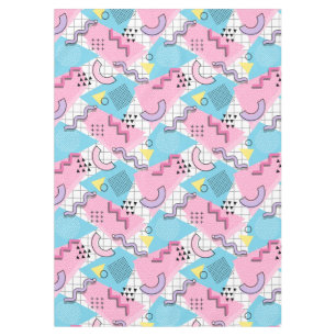 Mantel 80's Memphis Active Pink Light Blue