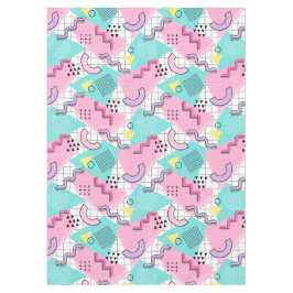 Mantel 80's Memphis Active Pink Light Turquoise