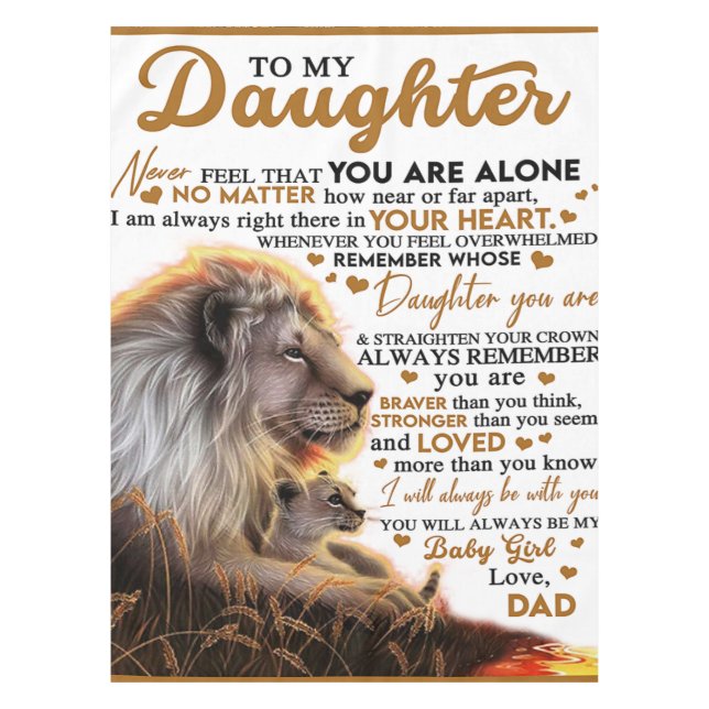 Mantel A Mi Hija, El Regalo De Cumpleaños De La Hija, La  (Anverso)