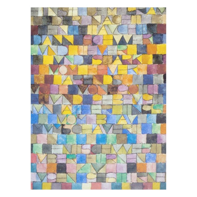 Mantel ABC (Alfabeto), Paul Klee (Anverso)