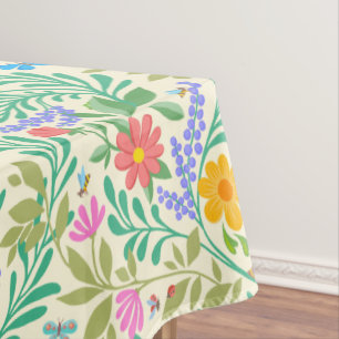 Mantel Abeja de miel, galimatías, mariposa, libélula y fl