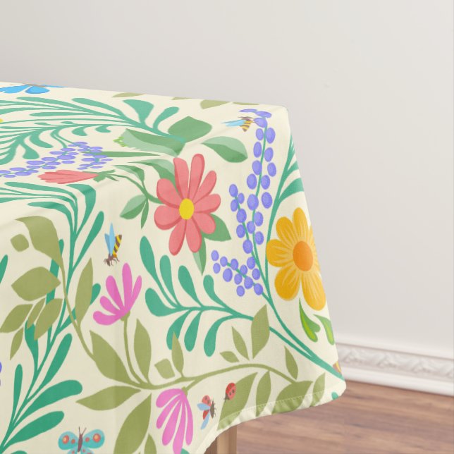 Mantel Abeja de miel, galimatías, mariposa, libélula y fl (In Situ)