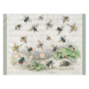Mantel Abeja Miel Trabajador Reina Abejas Antigüo