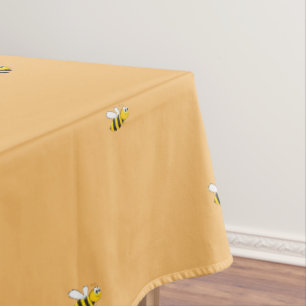 Mantel Abejas de burbujas lindo naranja amarillo gracioso