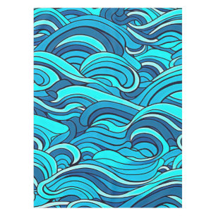 Mantel Abstract Blue Turquoise Ocean Water Waves