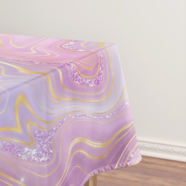 Mantel Abstract Swirl Tablecloth (In Situ)