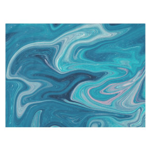 Mantel abstracto azul elegante de la ondulación el