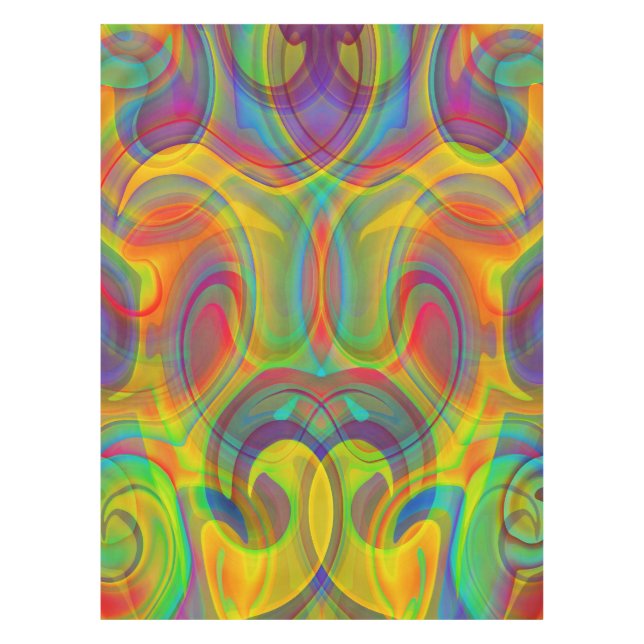 MANTEL ABSTRACTO DE ARTE COLORIDO GEOMÉTRICO INCREMENTAL (Anverso)