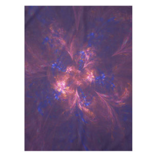Mantel Abstracto De Tabletas Forma Azul Y Púrpura