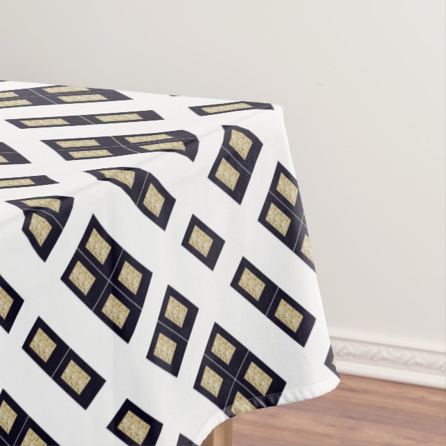 Mantel abstracto del negro del oro de Windows (In Situ)