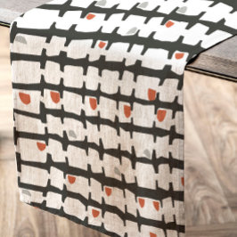 Mantel Abstracto en rojo y negro