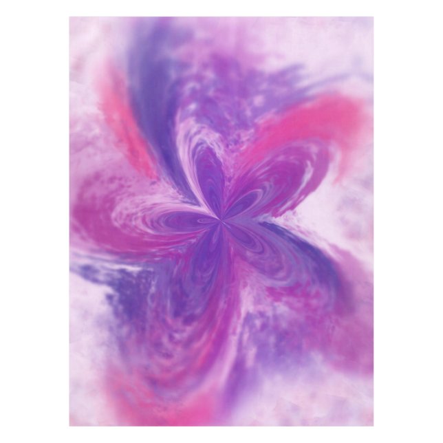 Mantel Abstracto Pintado Fantasía Flor acuarela (Anverso)