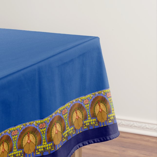 Mantel Acción de Gracias de Cristal Manchado Turquía 52"  (In Situ)