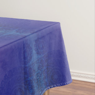Mantel Aceptación   Medallones Blue Indigo Violet Boho