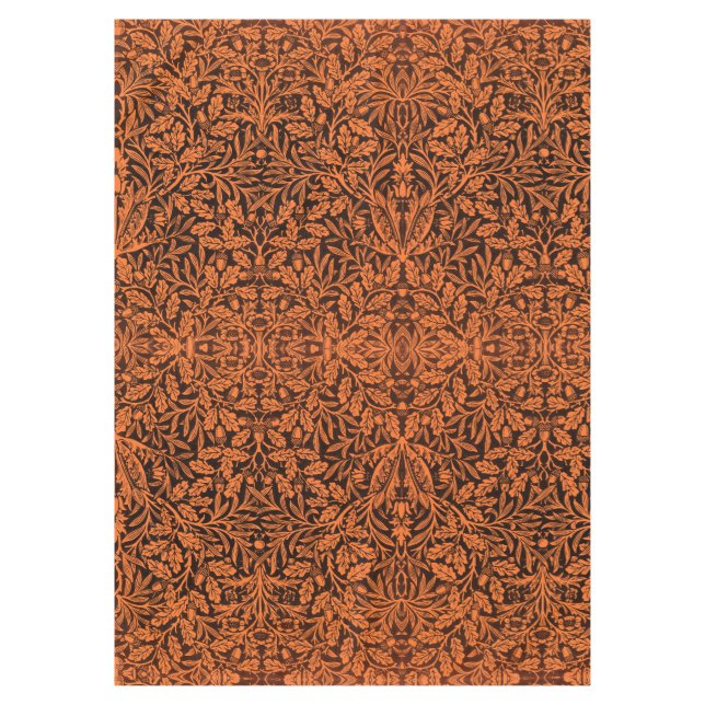 Mantel Acornos de Espejos, hojas de roble y patrón floral (Anverso)