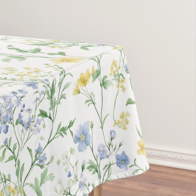 Mantel Acuarela de Flor Silvestre Azul (In Situ)