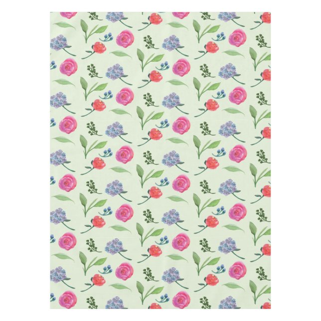 Mantel Acuarela Floral (Anverso)