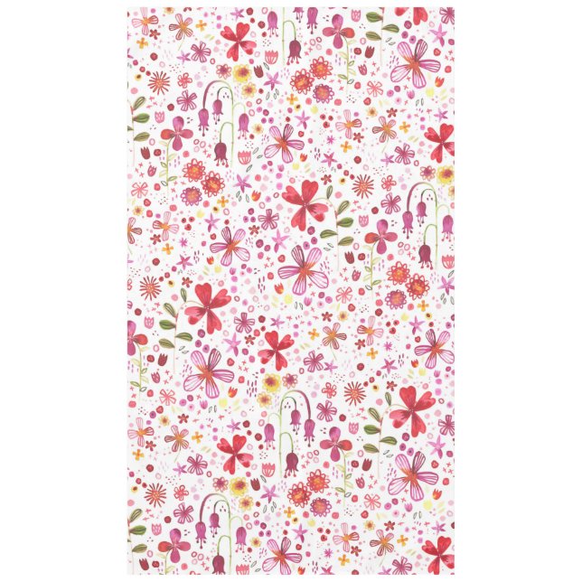 Mantel Acuarela floral brillante Boho (Anverso)