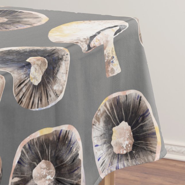 Mantel Acuarela para hongos (Watercolor mushrooms or toadstools fungi tablecloth)