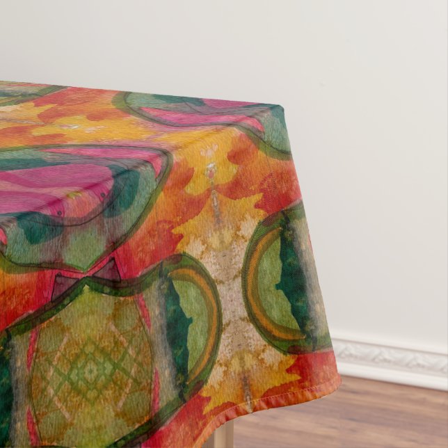 Mantel Acuarela Y Tinta Resumen Arte Expressionista (In Situ)