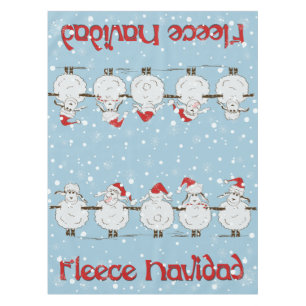 Mantel Adorable FUNNY Fleece Navidad Navidad ovejas