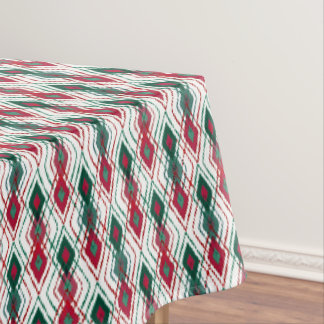 Mantel Adorno de Navidad rojo y verde.