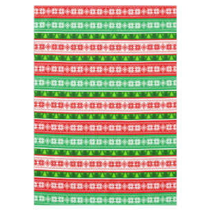 MANTEL ADORNOS DE NAVIDAD DISEÑO ROJO BLANCO VERDE