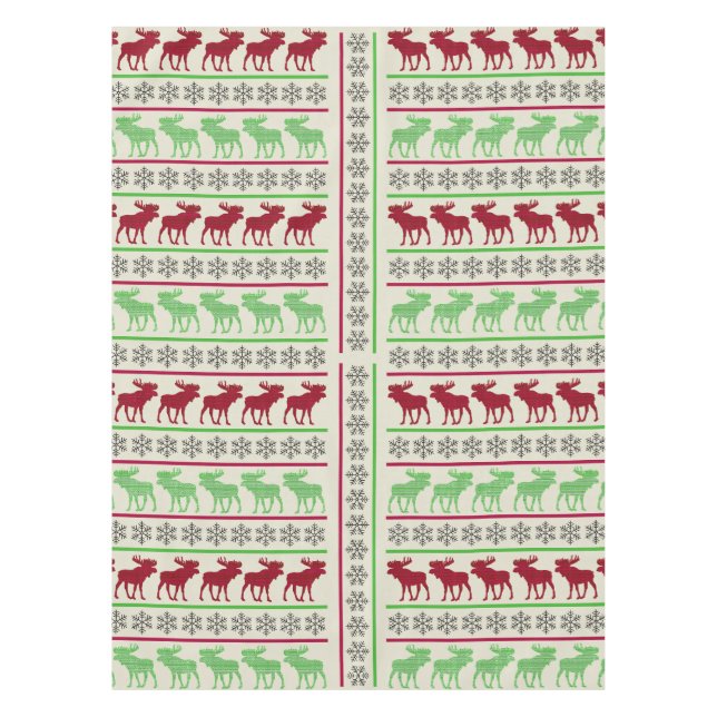 MANTEL ADORNOS DE NAVIDAD RENOS (Anverso)