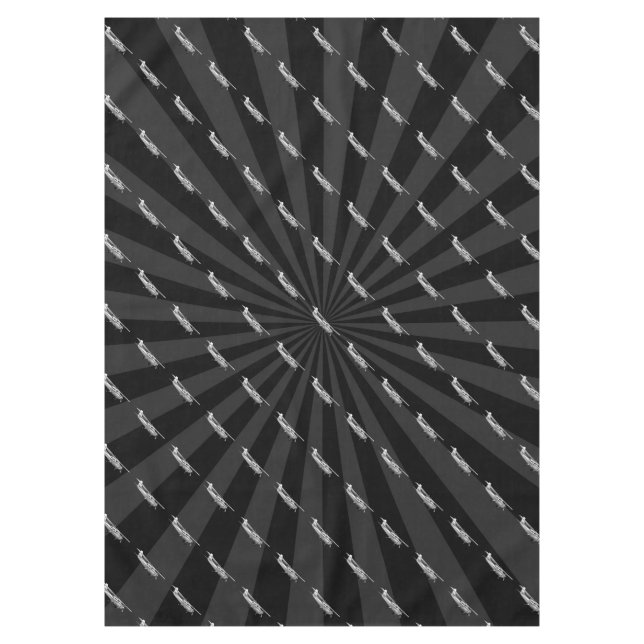 Mantel Aeronaves Cessna Silhouette Flying Black Sunburst (Anverso)