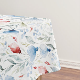 Mantel Aesthetic Watercolor Patriotic Wildflowers