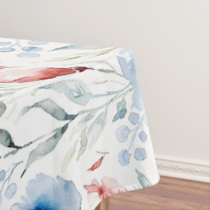 Mantel Aesthetic Watercolor Patriotic Wildflowers