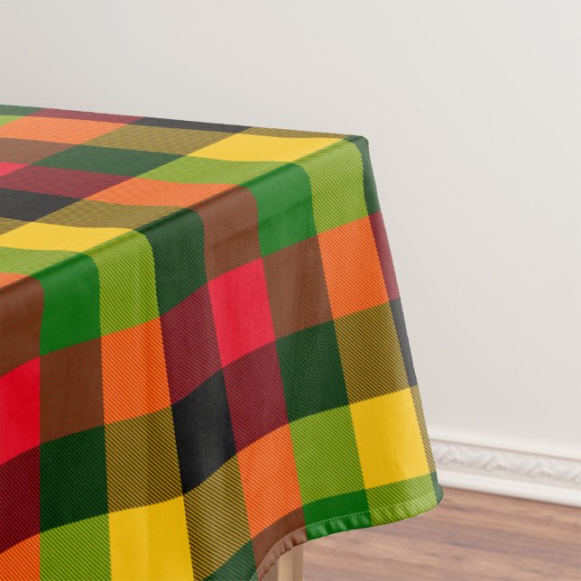 Mantel  African Rasta Reggae Colours Plaid Pattern Design (Subido por el creador)