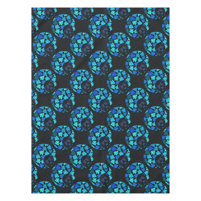 Mantel Afro Diva Azul  (Anverso)