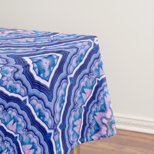Mantel Agante blanco rosa azul Boho Mandala (In Situ)