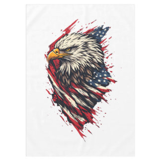 Mantel Águila Americana Patriótica Vintage 4 de Julio
