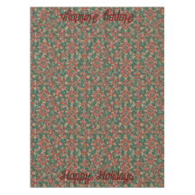AI Happy Holidays Tablecloth