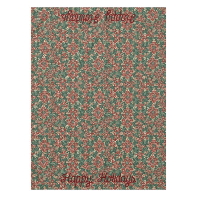 Mantel AI Happy Holidays Tablecloth (Anverso)