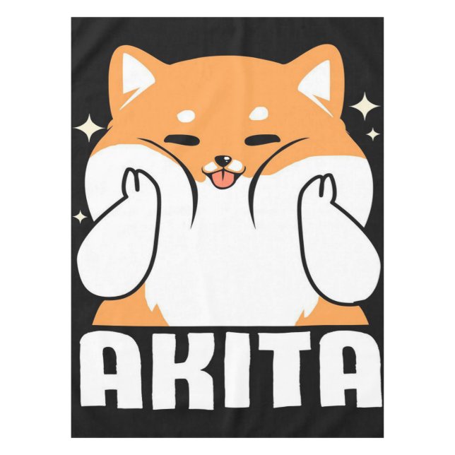 Mantel Akita Cute Dog Living Room | Regalo para Fiesta de (Anverso)