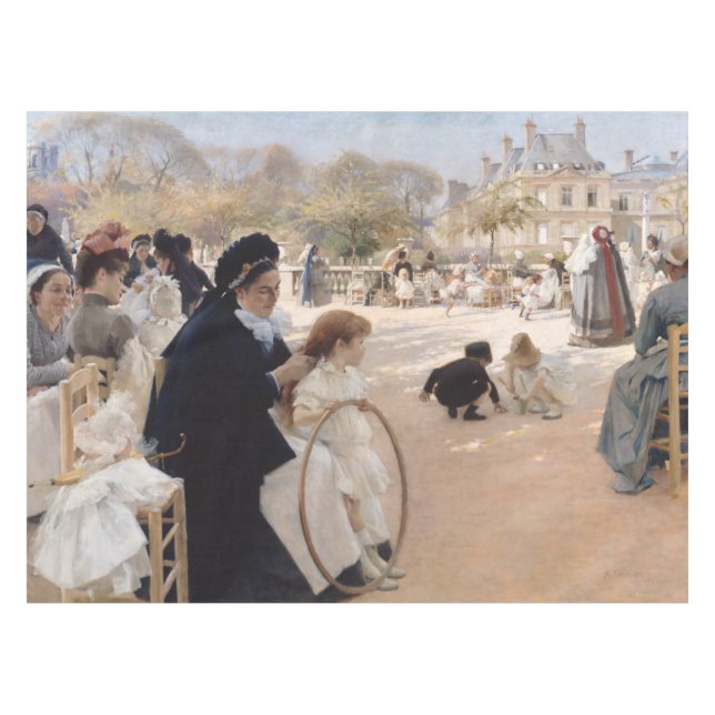 Mantel Albert Edelfelt - Jardines de Luxemburgo, París (Frente (Horizontal))