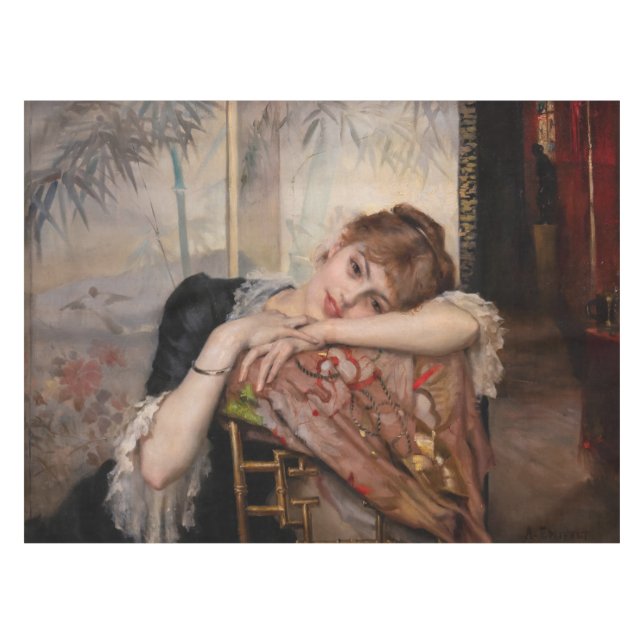 Mantel Albert Edelfelt - La Parisienne / Virginie (Frente (Horizontal))