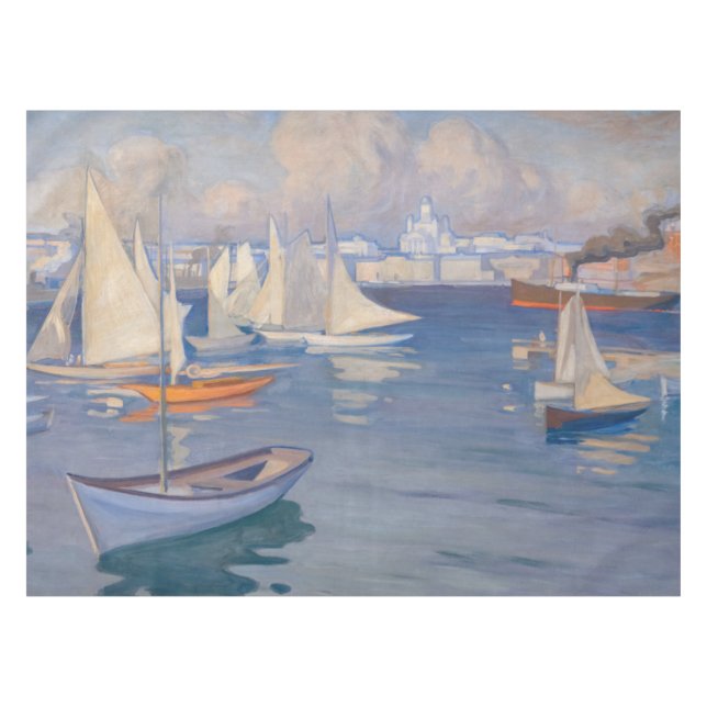Mantel Albert Edelfelt - Puerto de Helsinki (Frente (Horizontal))